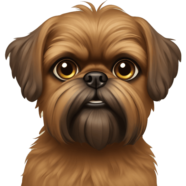 Brown Brussels griffon emoji