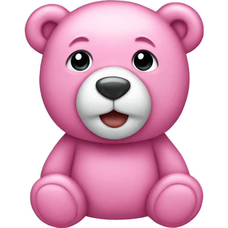 Pink teddy bear emoji