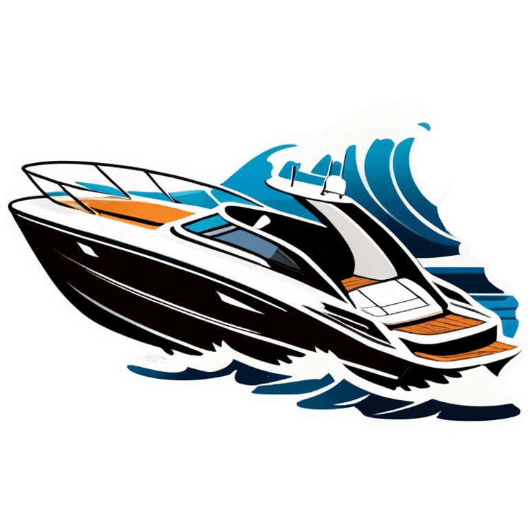 sport boat in waves emoji