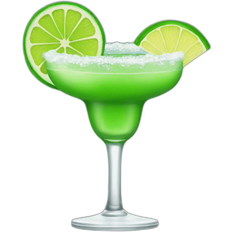 Margarita with green hair emoji