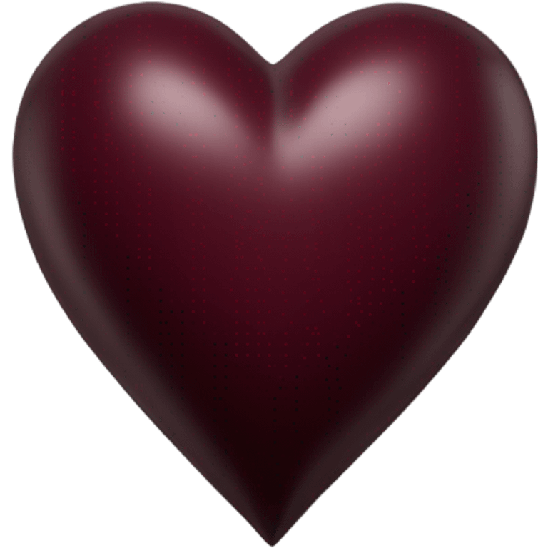 Burgundy heart emoji