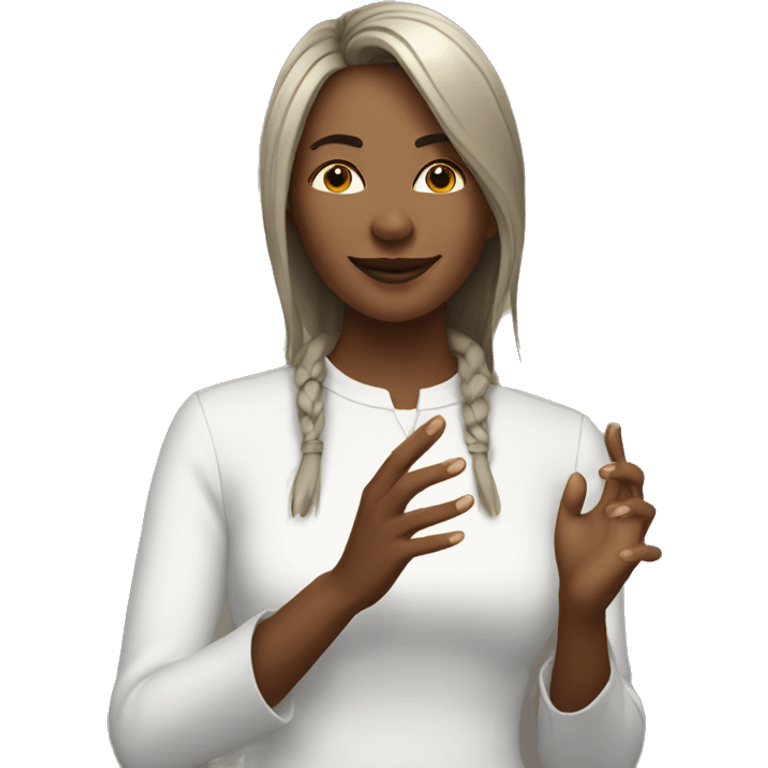 Female worship leader emoji