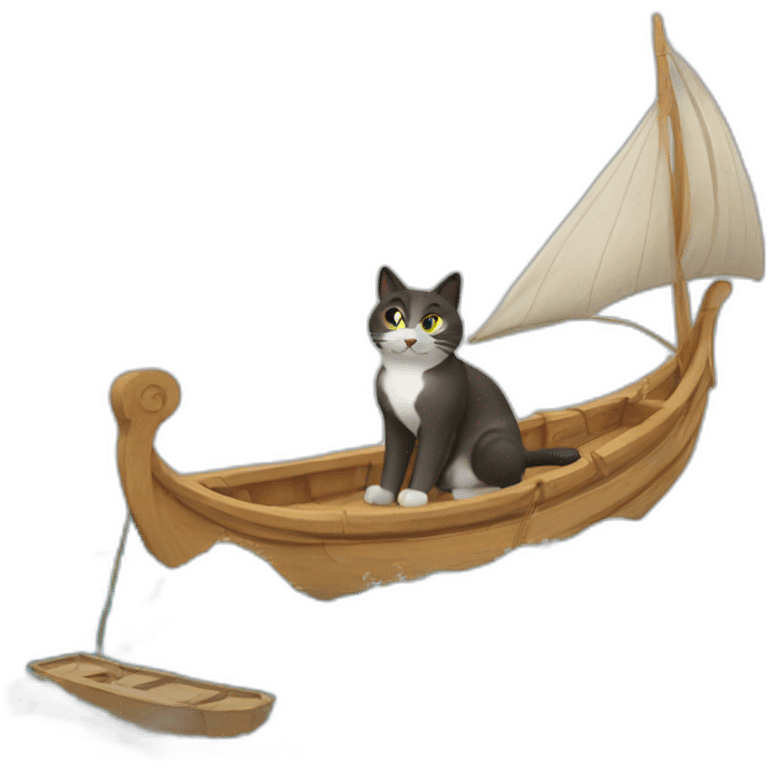 cat-on-greek-boat emoji