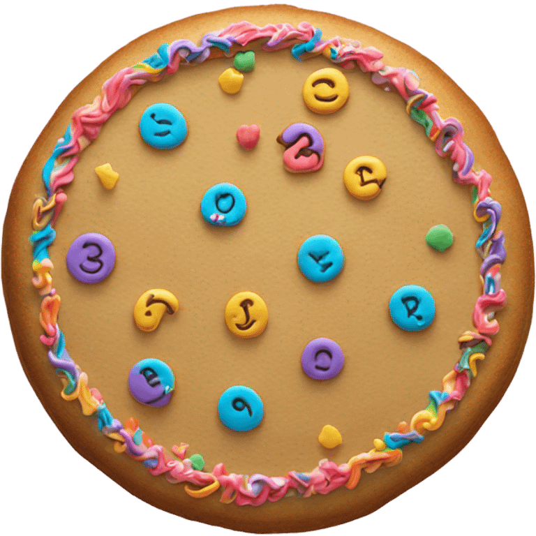 Cookie cake emoji