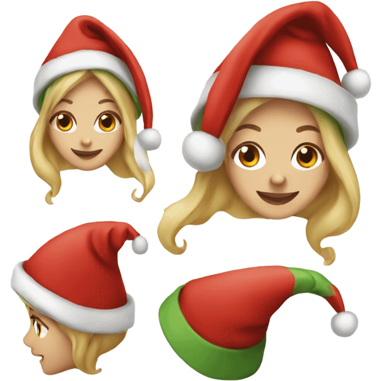 elf female santa hat emoji