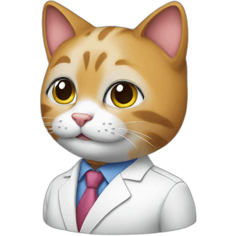 Kitty cat working as consultant emoji