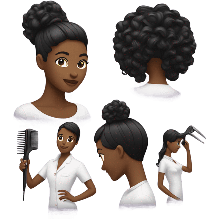 Black Hairstylist emoji