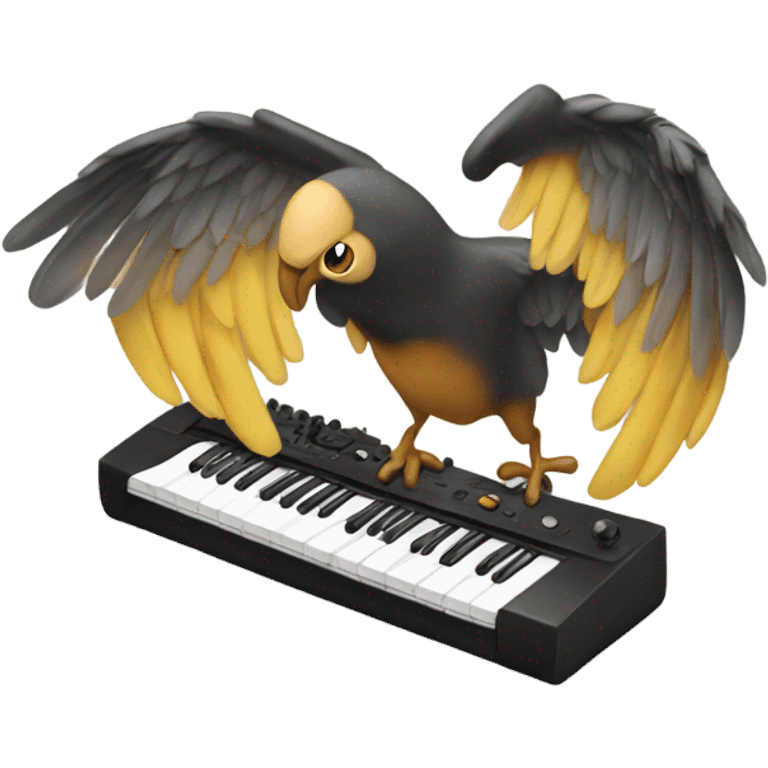 music with wing emoji