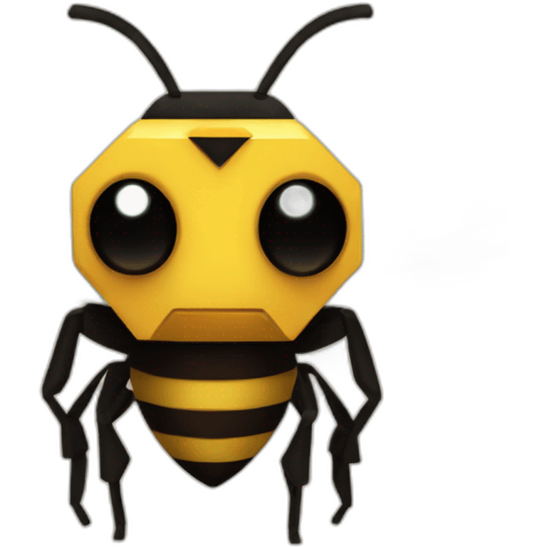 Abeja de minecraft con ojos de corazon  emoji