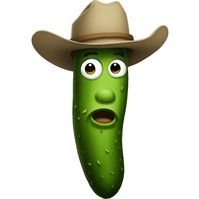 Pickle cowboy emoji