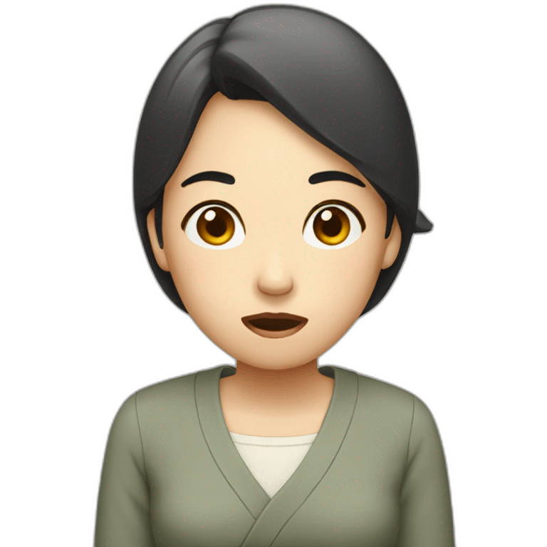 confused Japanese woman emoji