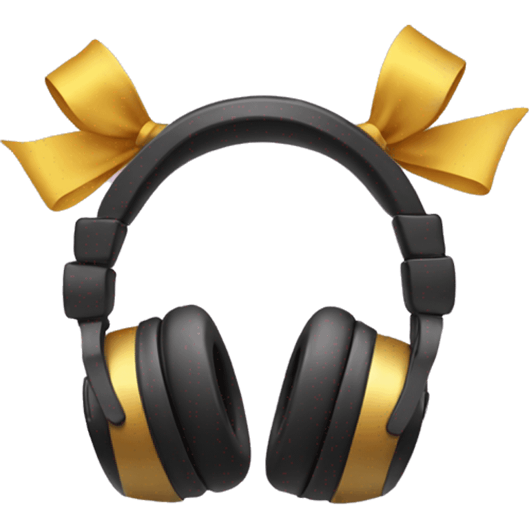 headphones with bows emoji