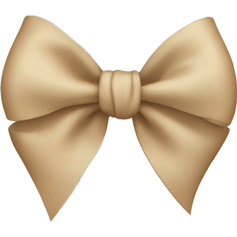 Beige bow emoji