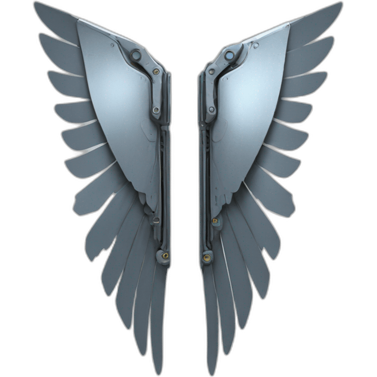 metal robotic wings emoji