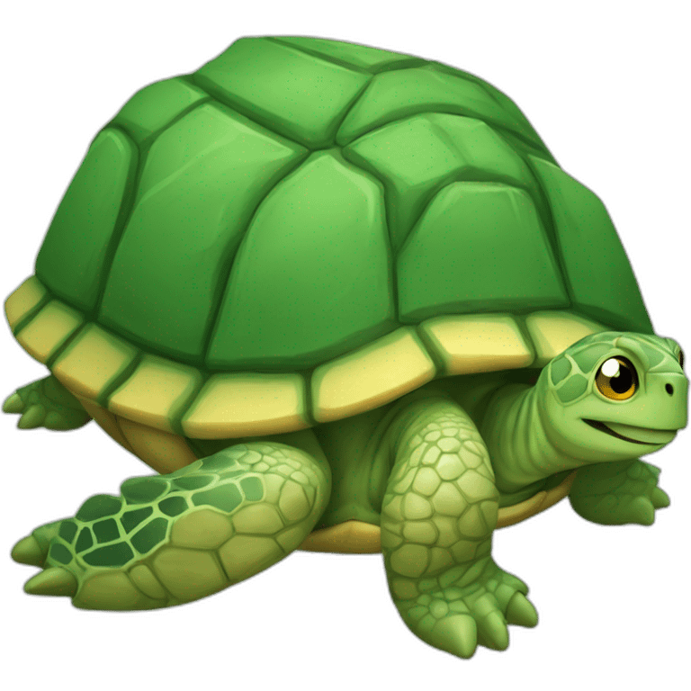 Chat sur tortue emoji