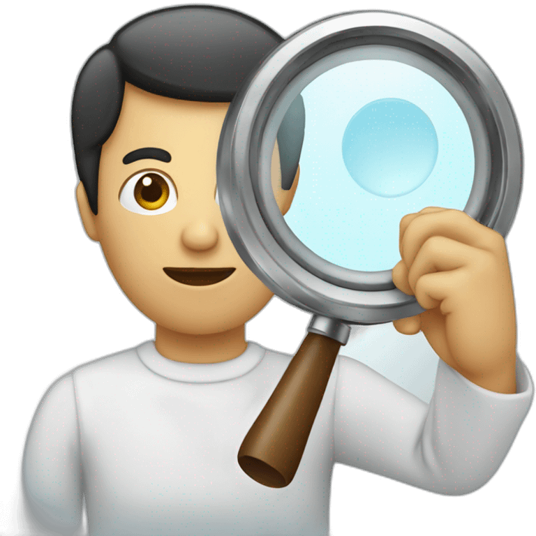 person with a magnifying glass emoji