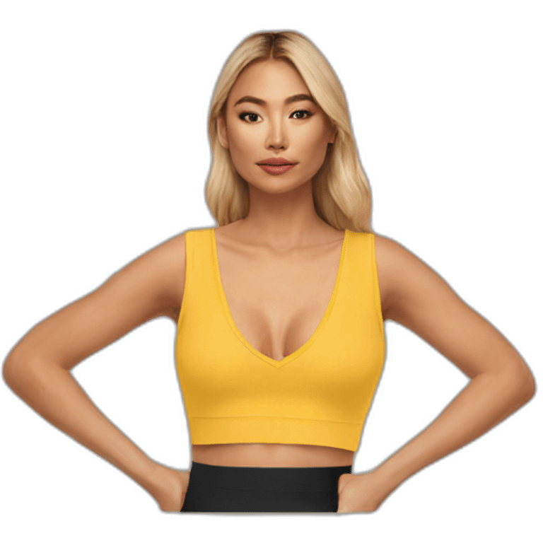 v-neck crop top emoji