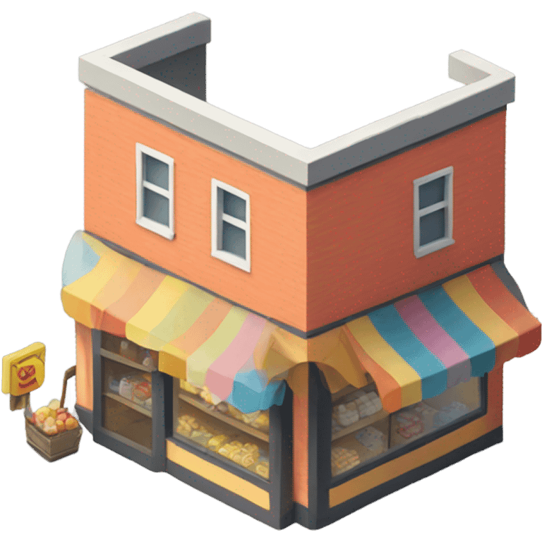 isometric shop emoji