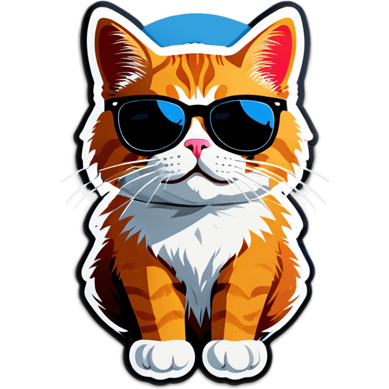 Cat with sunglasses emoji