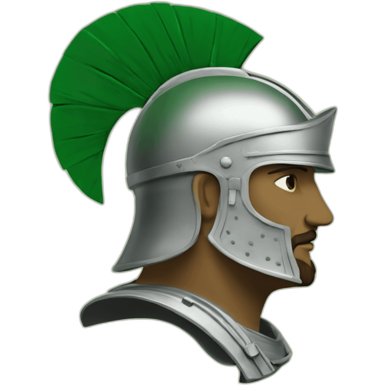 centurion-profile-penandink-greenbackground emoji