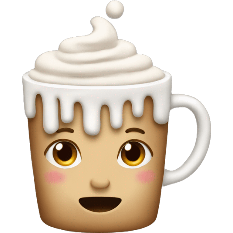 Christmas coffee emoji