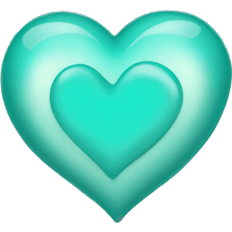 Teal heart emoji