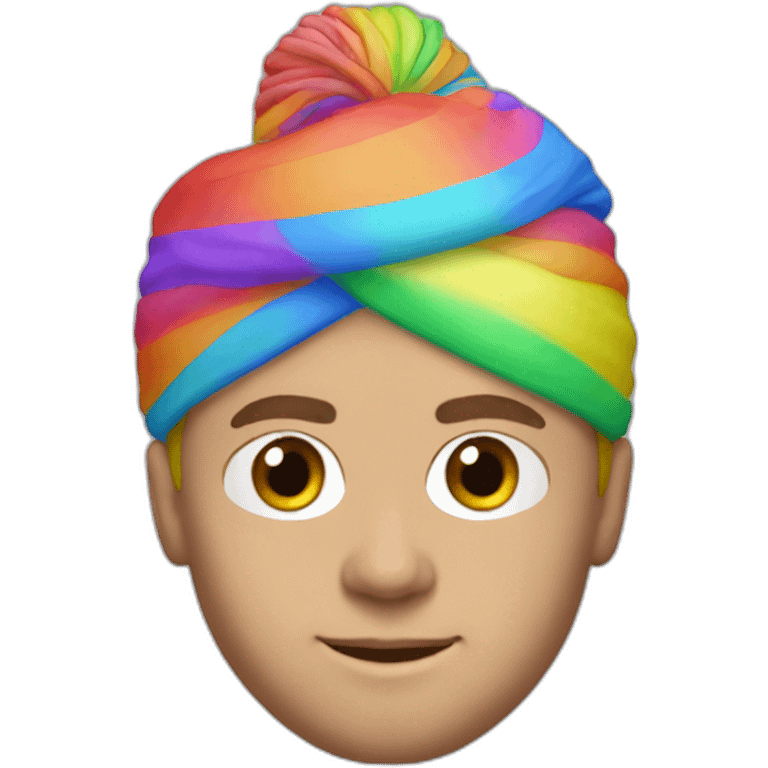 Jordan Henderson wearing a rainbow turban emoji