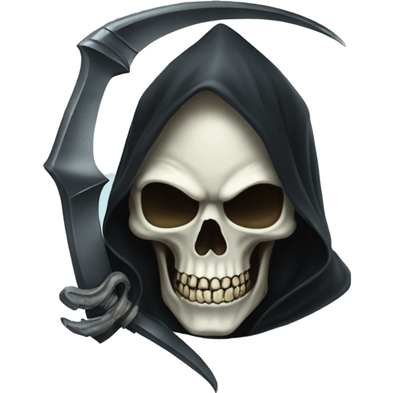 grim reaper with  alien skull emoji