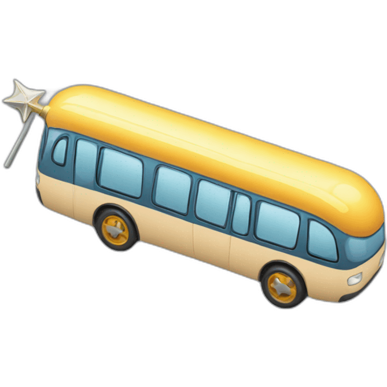 magic wand and public transport emoji