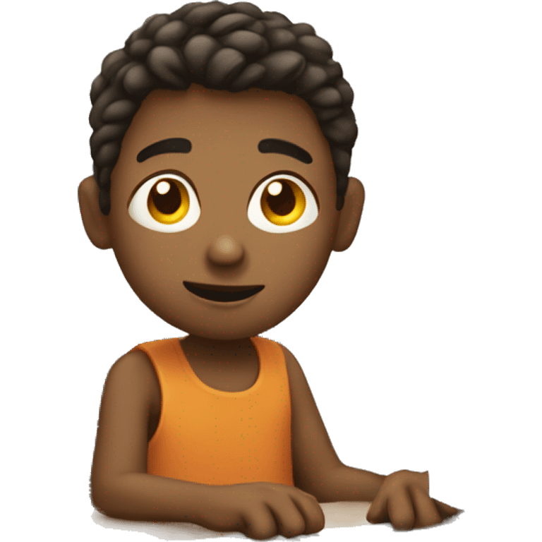 boy with computer emoji