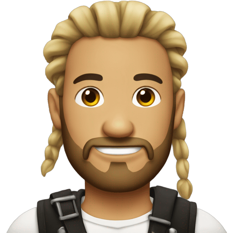 Pirate with man bun  emoji