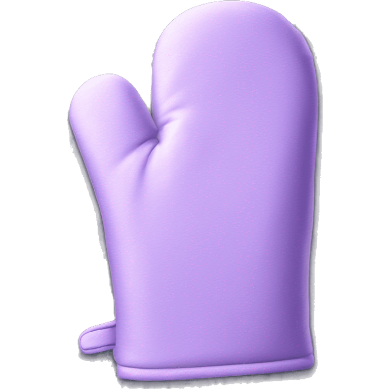 Realistic light purple oven mitt emoji