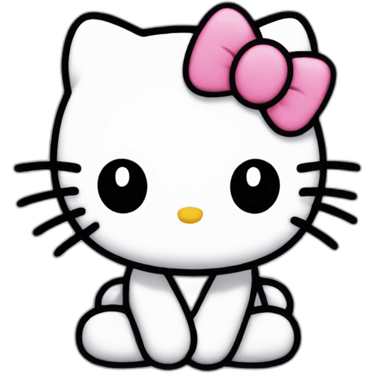 Hello kitty sad tear running down emoji