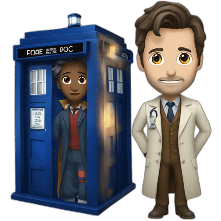 tardis and the doctor emoji