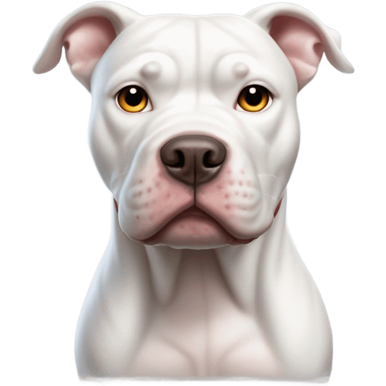 White pitbull  emoji