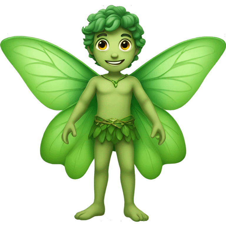 Male Green Fairy emoji