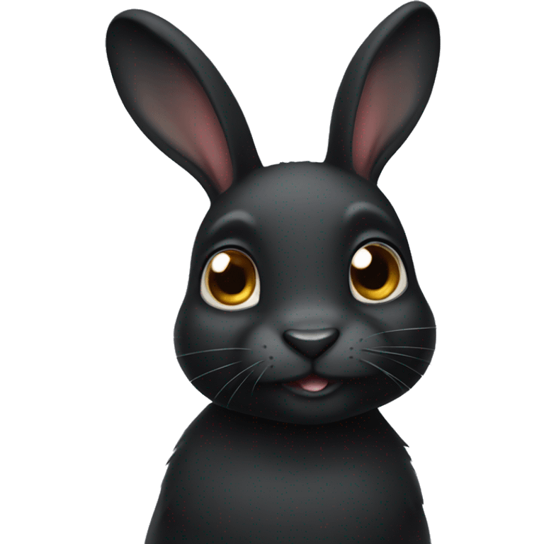 Black rabbit emoji