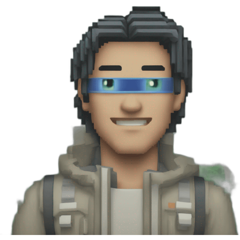 16-bit pixelart of technomancer inside silicon valley emoji