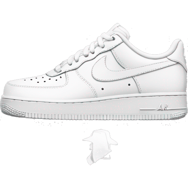 Nike white air force 1 emoji