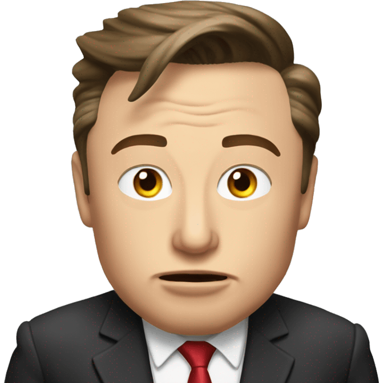 Elon Musk kidding Donald Trump emoji