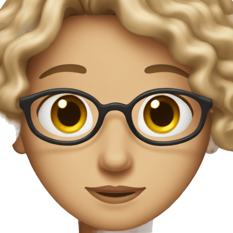 Female brown long  curly hair Doctor emoji