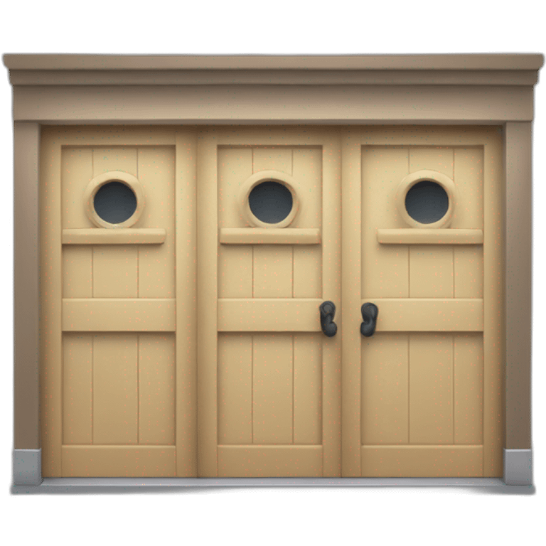 3 doors garded emoji