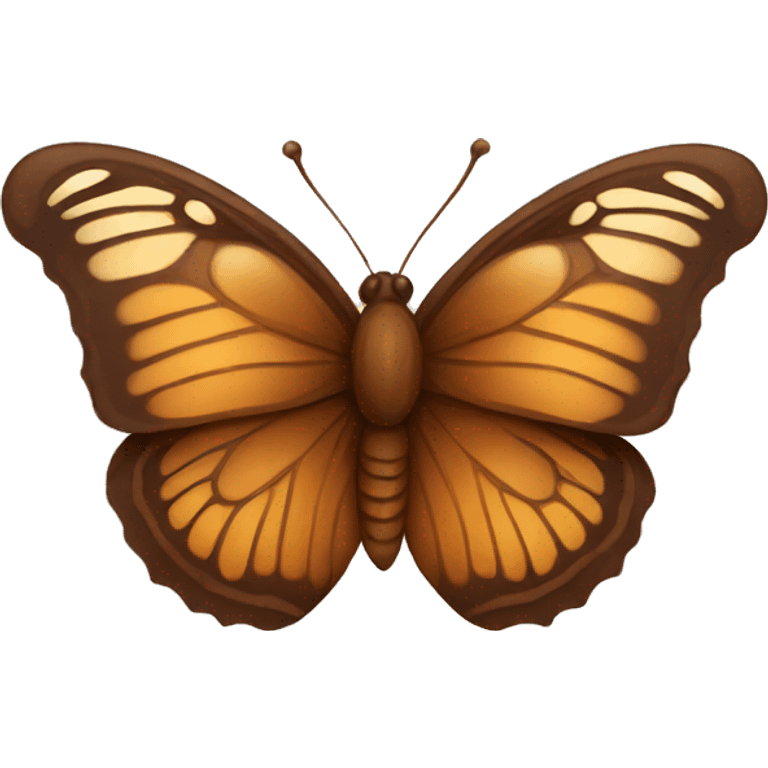 Butterfly brown color emoji