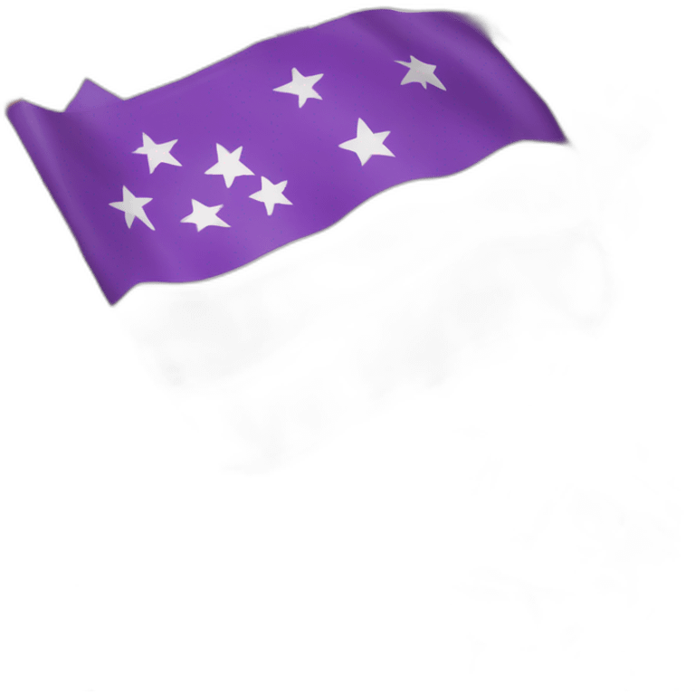 Drapeau rouge blanc et violet emoji