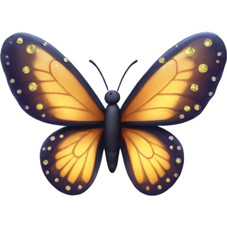 Butterfly with sparkles around it emoji