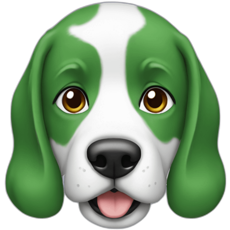 Dog-green emoji