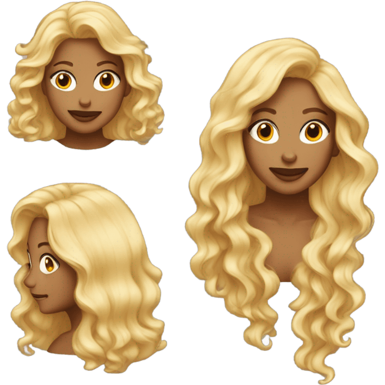 Lady with locks emoji