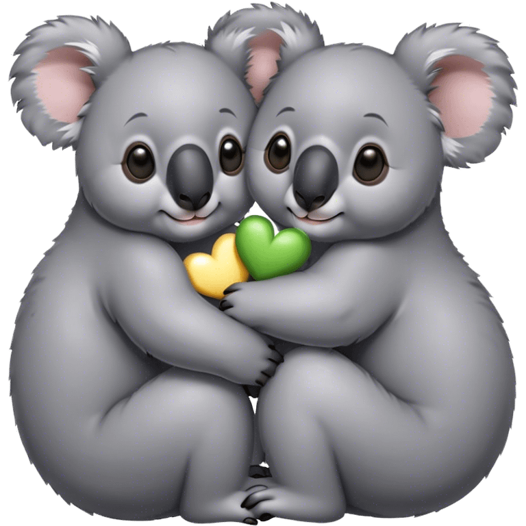 two koalas in love emoji