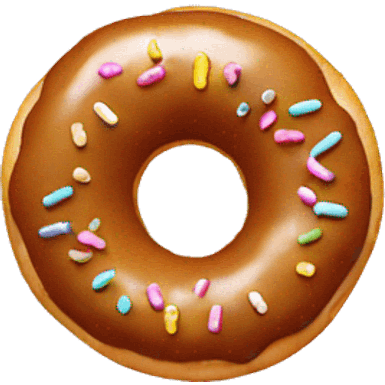 donut with legs, hand and face emoji