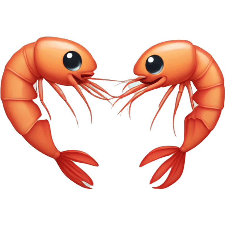 shrimp in love emoji